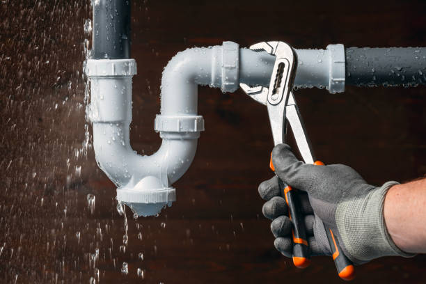 Professional Water Line Repair technician working in Malakoff, TX